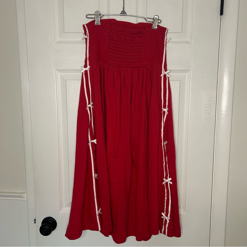 Daily Practice Strapless Side Bow Midi Dress - Picture 11 of 16